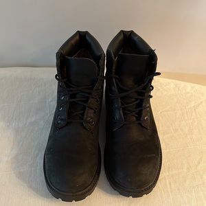 TIMBERLAND WATERPROOF BOOT BLACK NUBUCK SIZE 3Y 12707